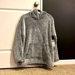 32 Degree Grey Hooded Sherpa, size Large, NWT.